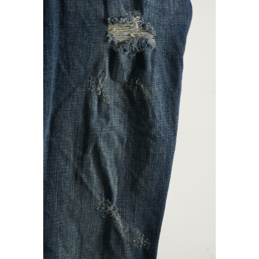 True Religion Rocco Relaxed Skinny Distressed Denim Men's 29 x 34 Blue Jeans - Picture 14 of 15
